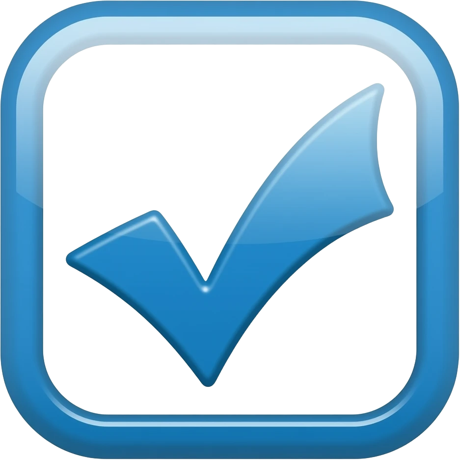 blue tick emoji