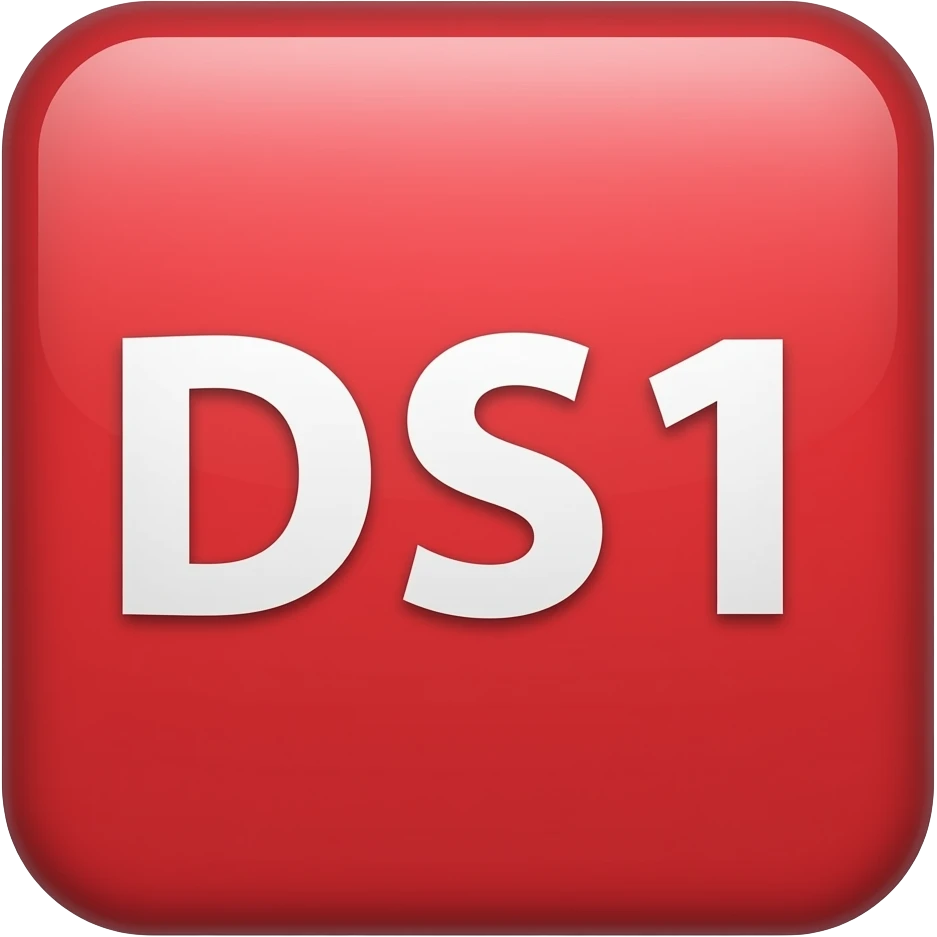 DSK1 on a red placard emoji