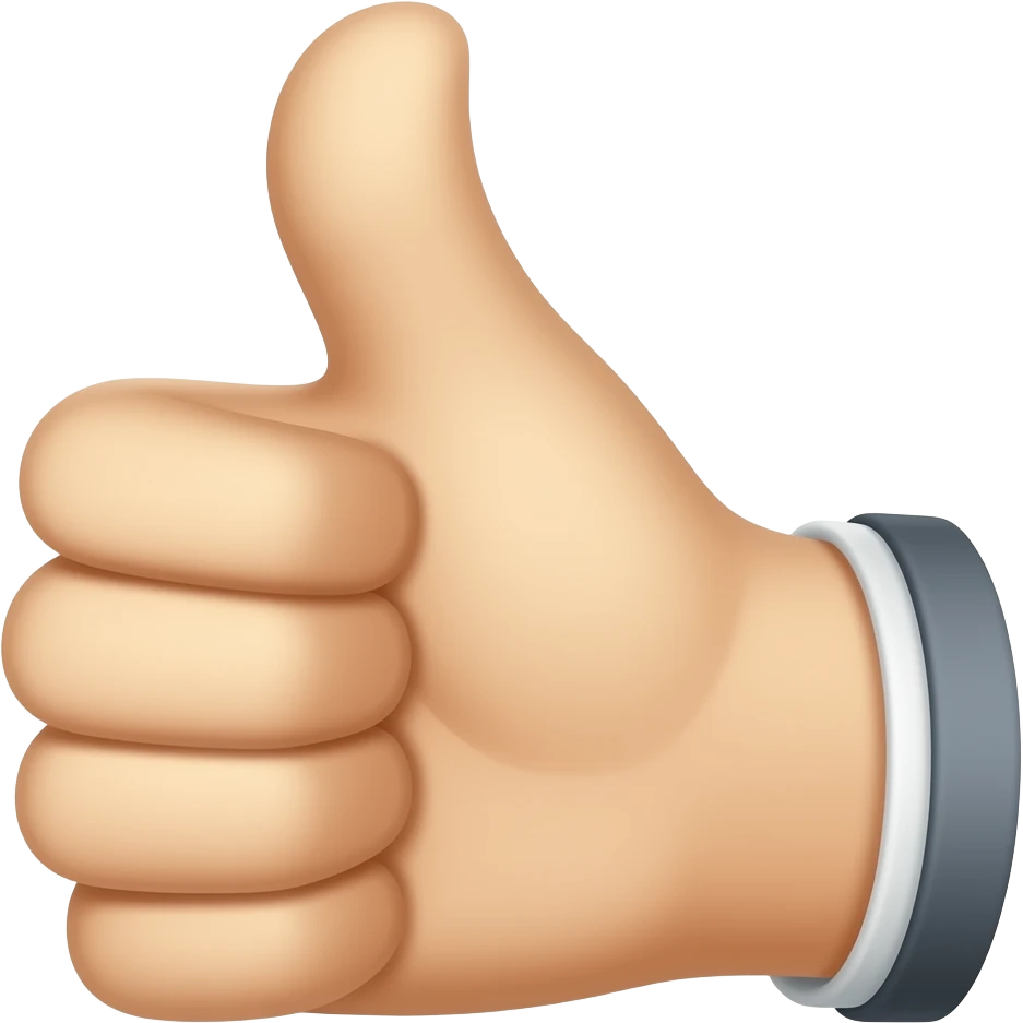 Leftwards thumb gesture emoji