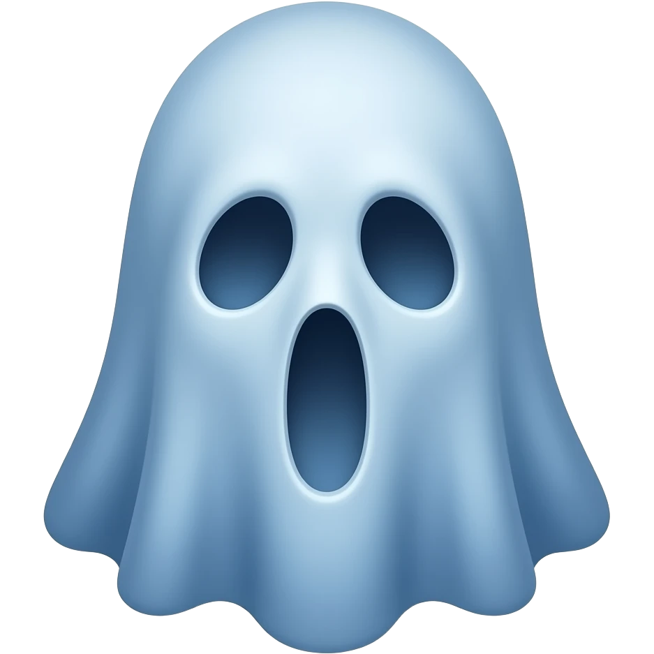 un fantôme narcissique bleu emoji