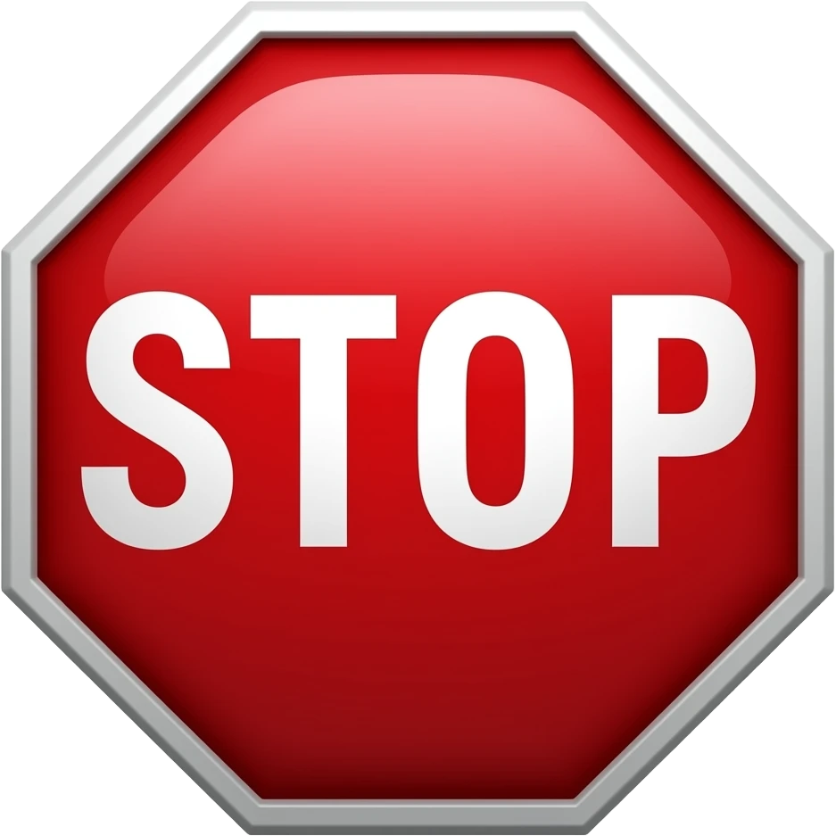 stop emoji