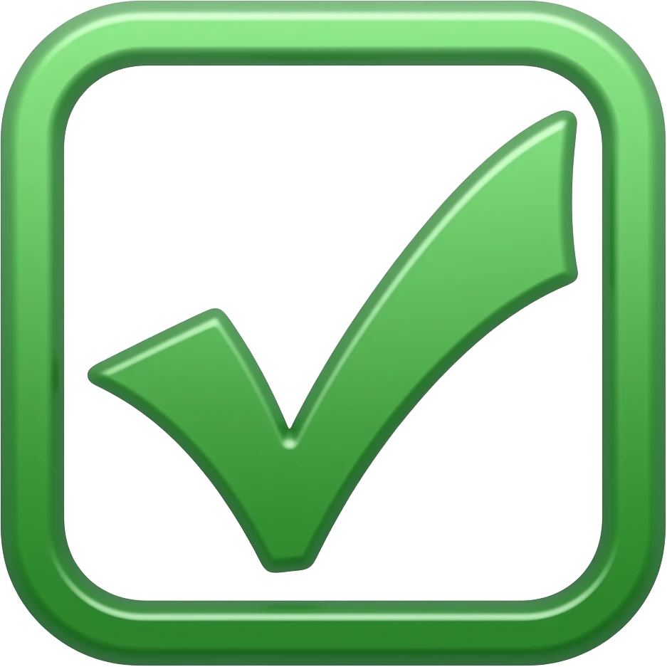 green checkmark emoji