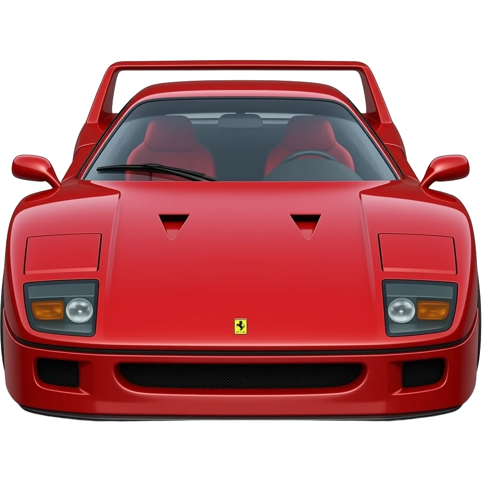 ferrari f40, hyper realistic highly detailled emoji