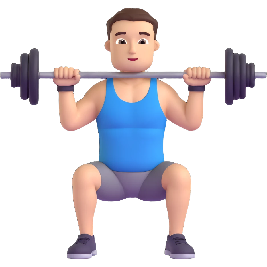 man doing bench press emoji