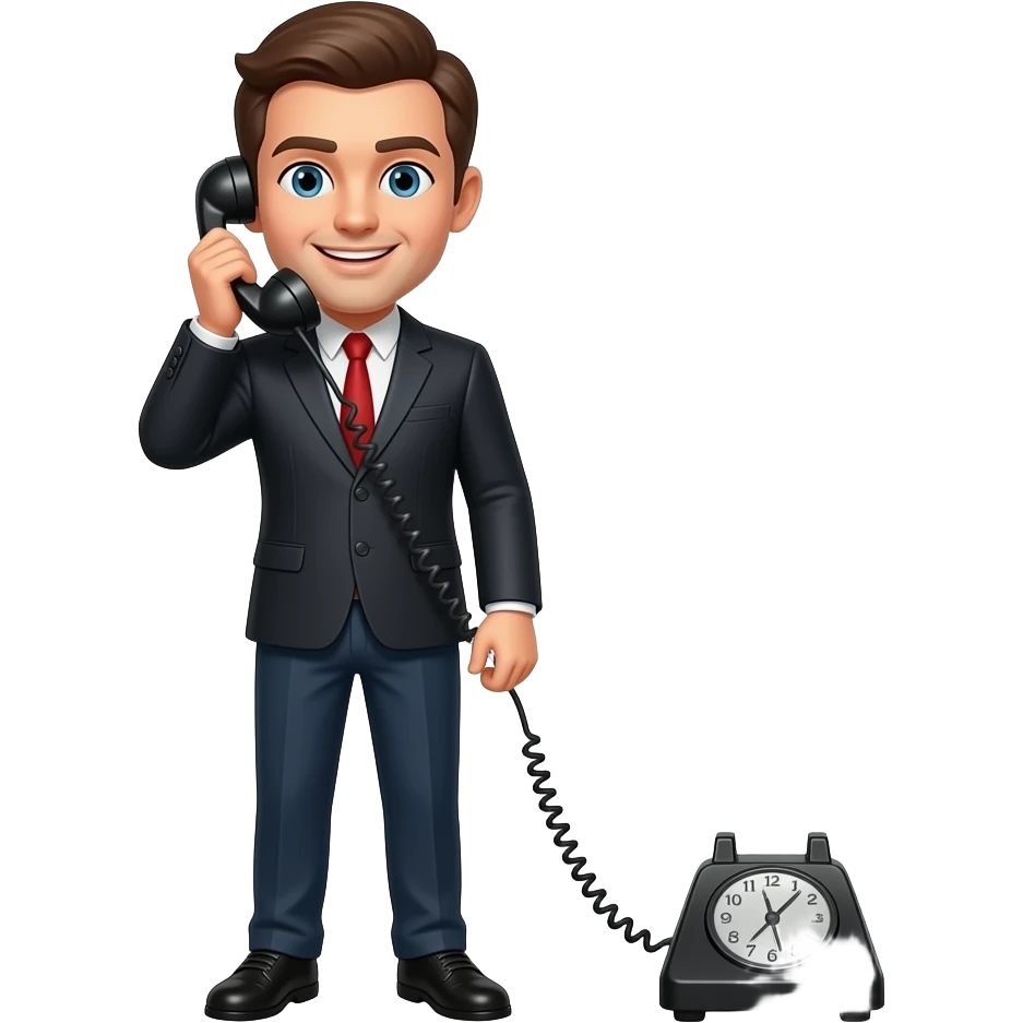 telephone answering  with siren emoji