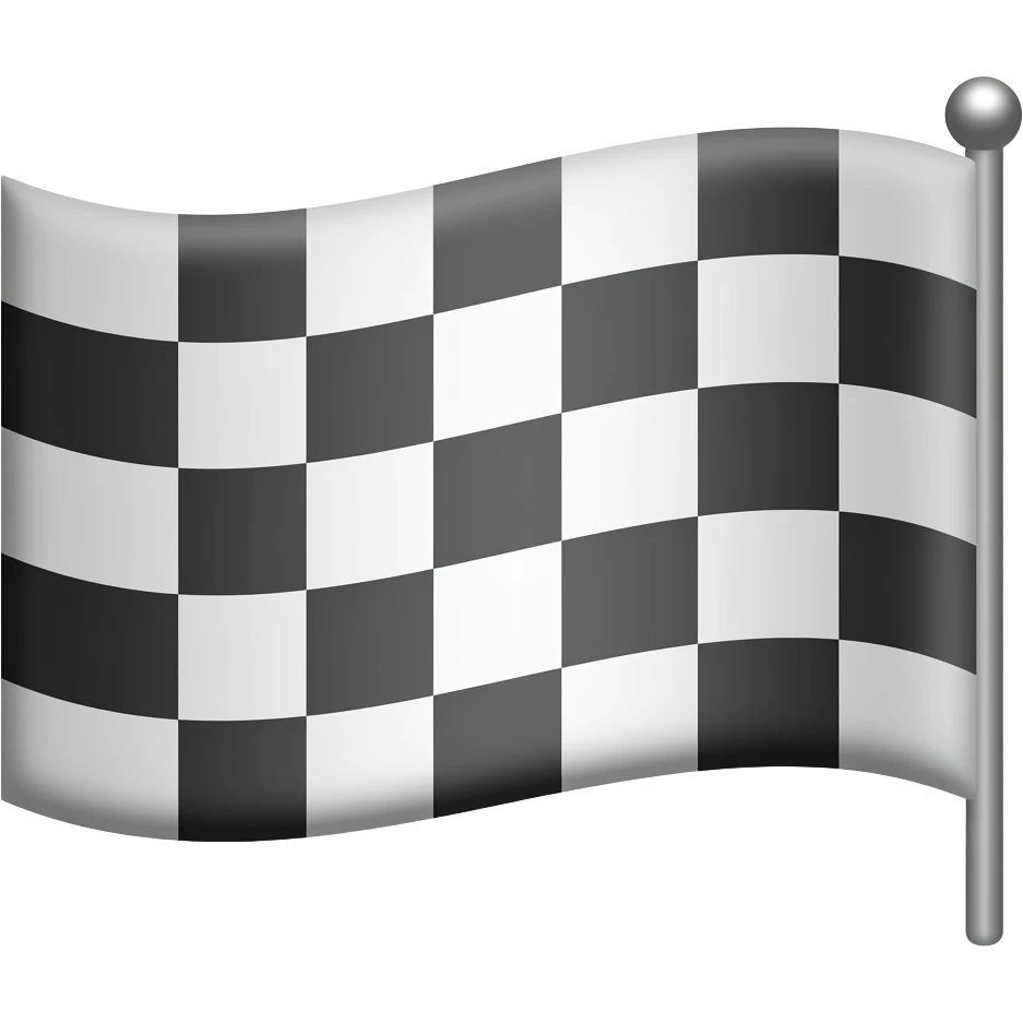 Checkered Flag emoji