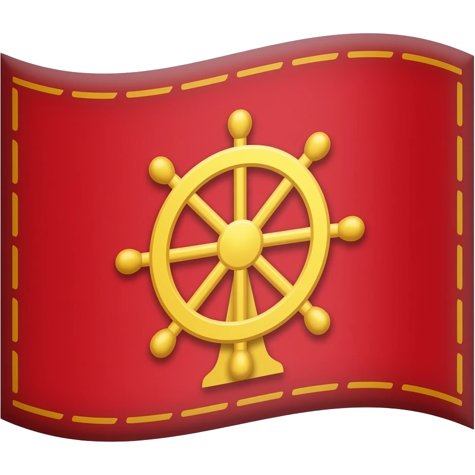 Holaaa, hazme la bandera gitana modo emoji de bandera, solo que la gitana emoji