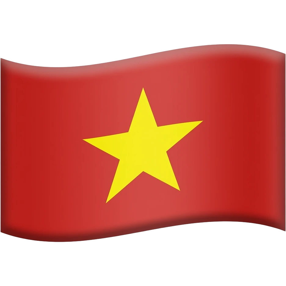 Create Vietnamese flag and remove the ball emoji