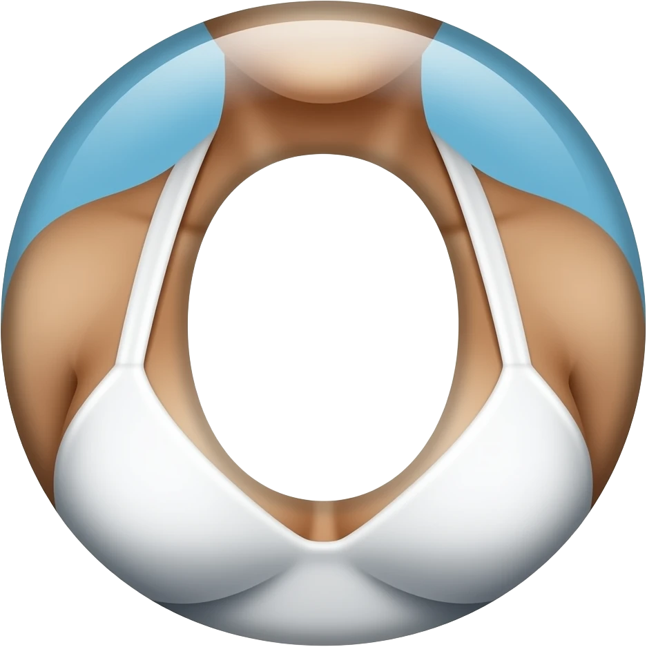 Word “Cooper” with boobs for the letter o emoji