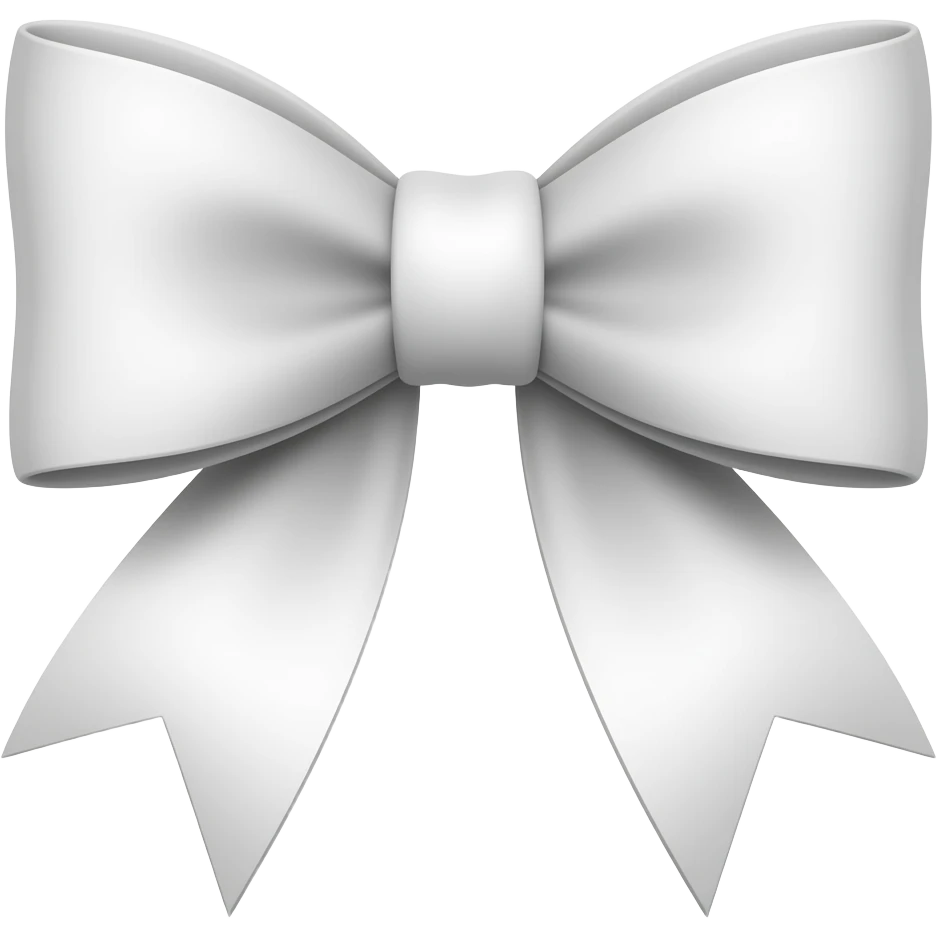 White bow emoji