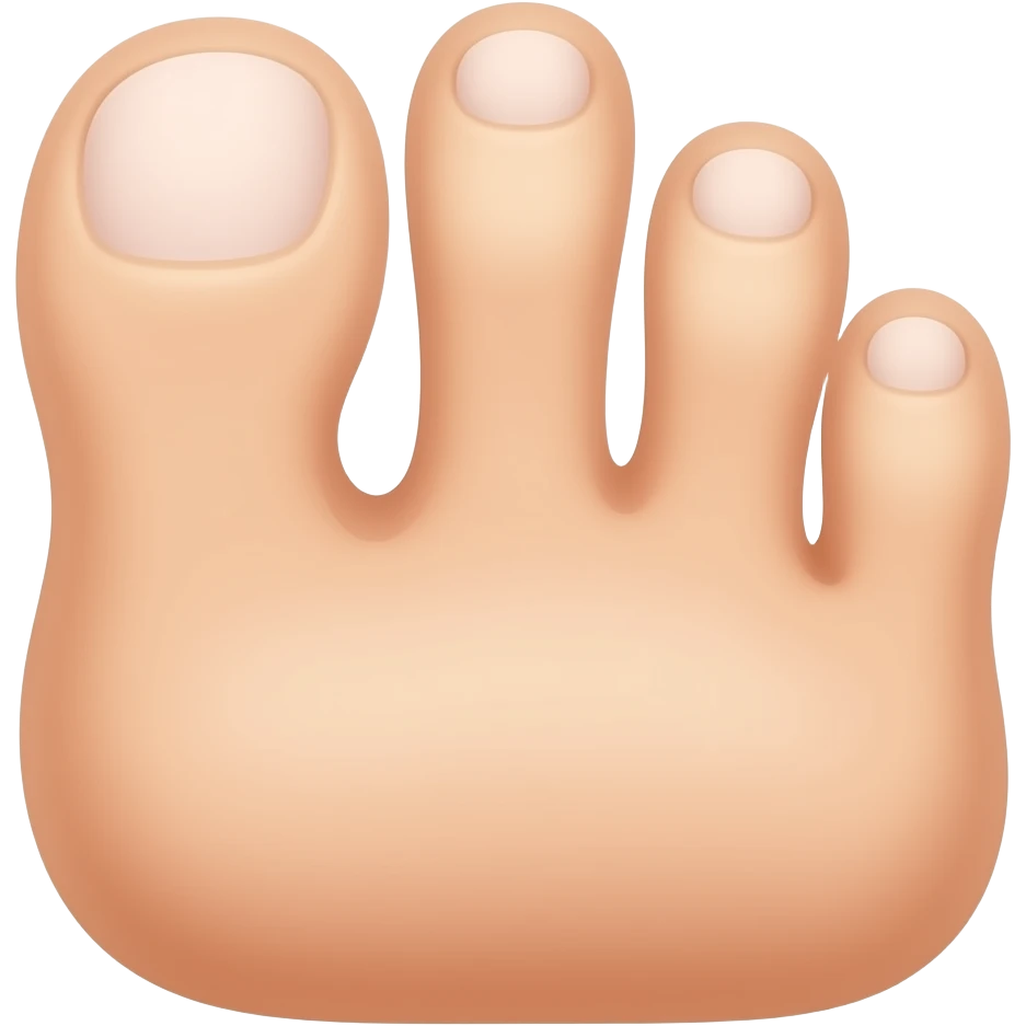 Toe middle finger emoji