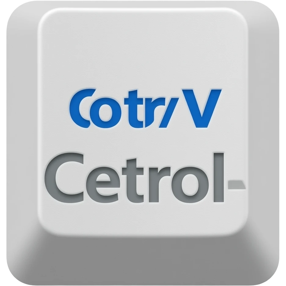 ctrl-c key next to ctrl-v key emoji
