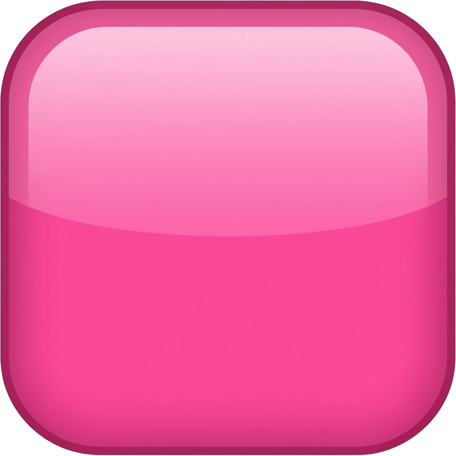 A pink square emoji