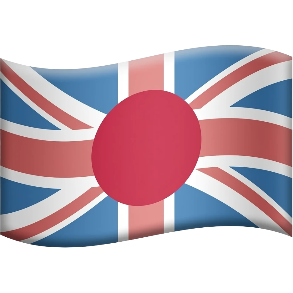Flag with oval emoji