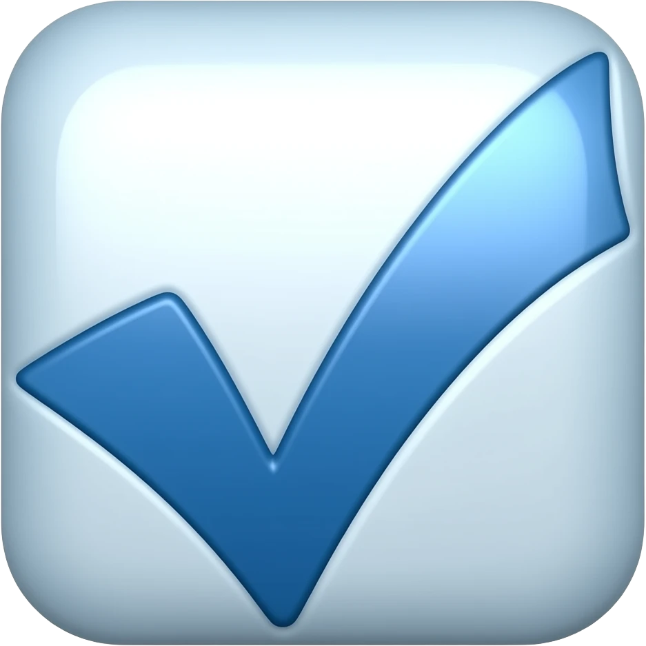 Blue checkmark emoji