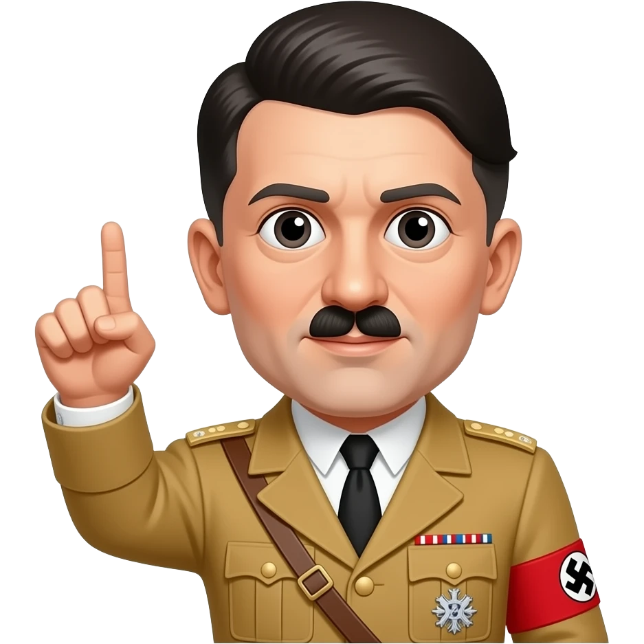 Hitler with a hell yea emoji
