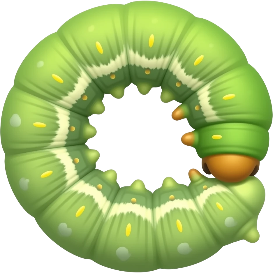 Silkworm emoji