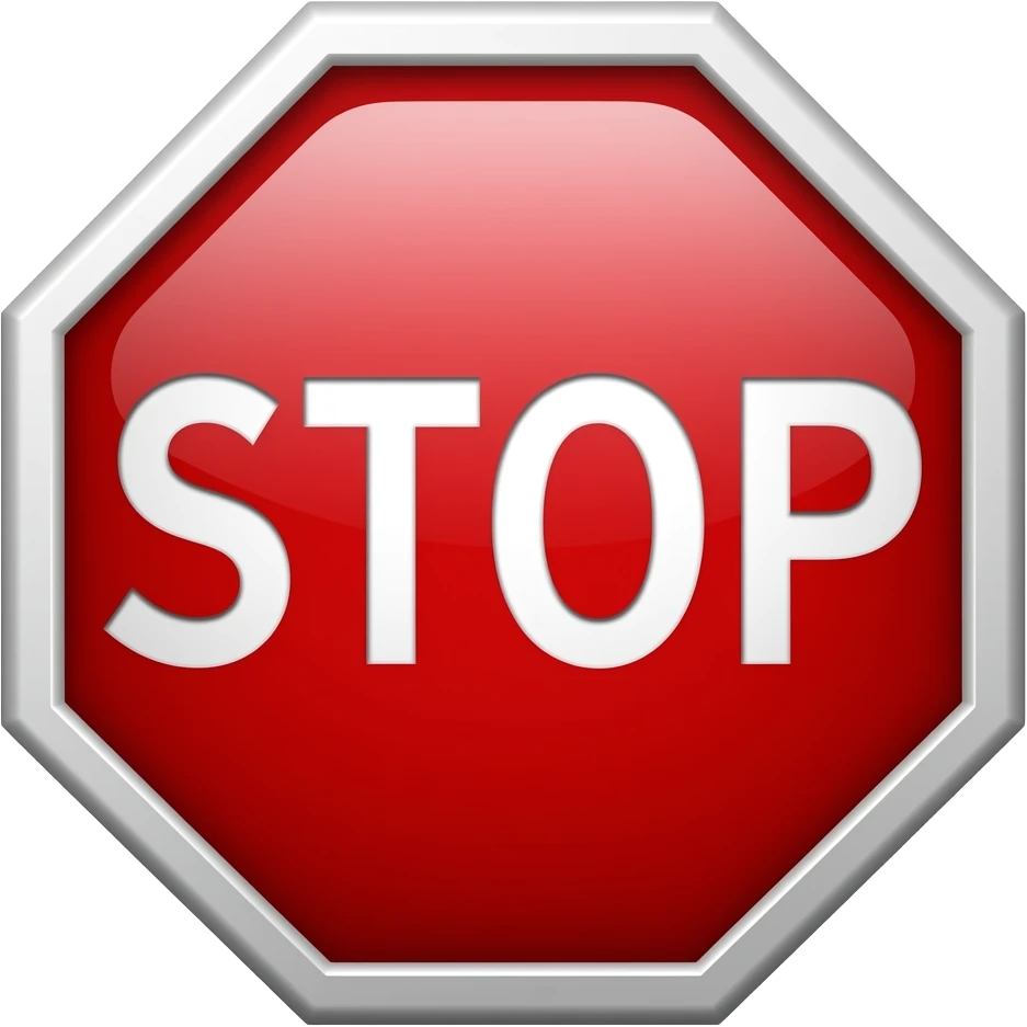 stop emoji
