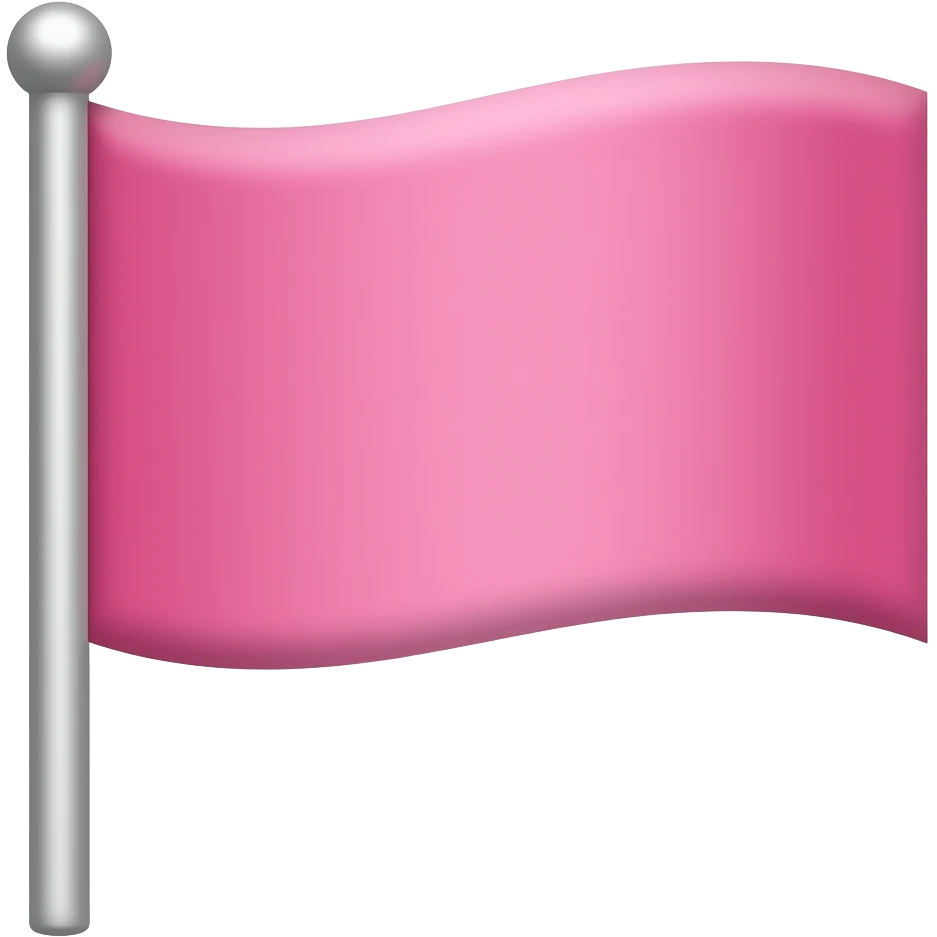 Pink flag emoji emoji