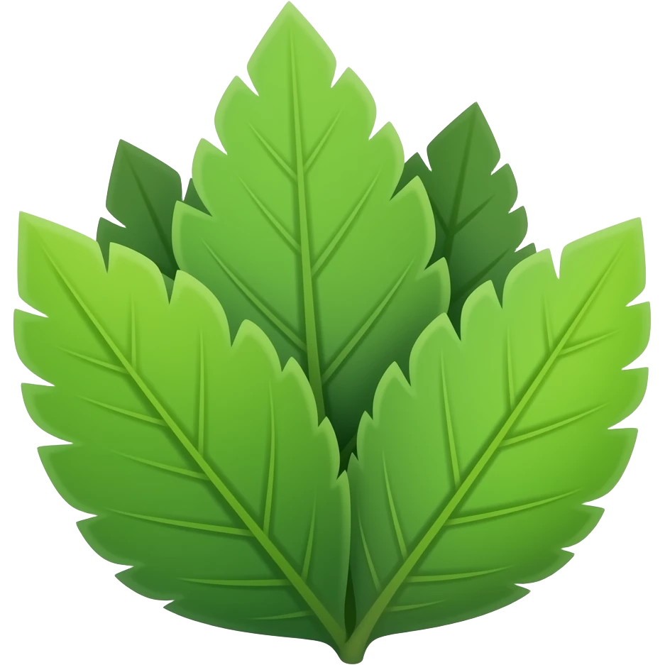 Leaf crown emoji
