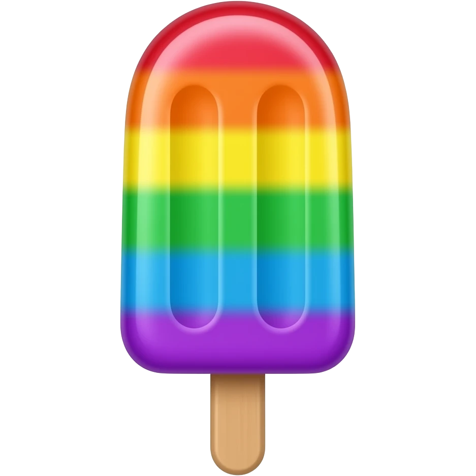 Rainbow popsicle emoji