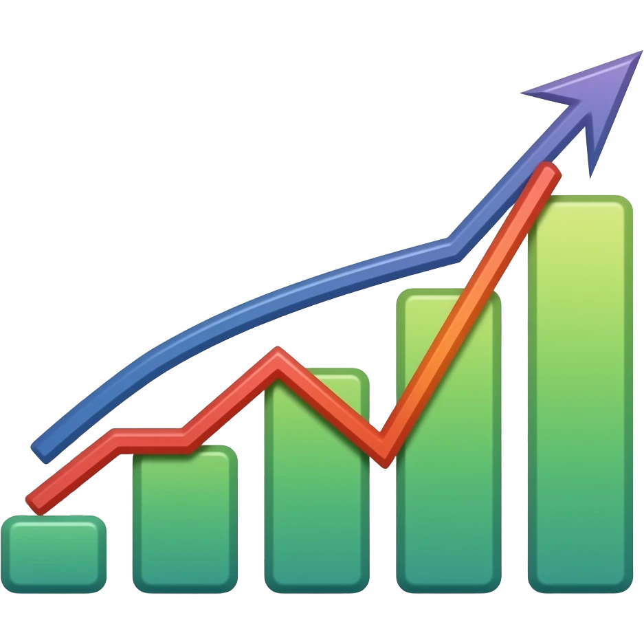 Numbered Linechart emoji