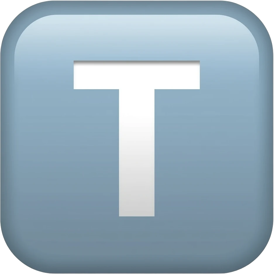 T word emoji