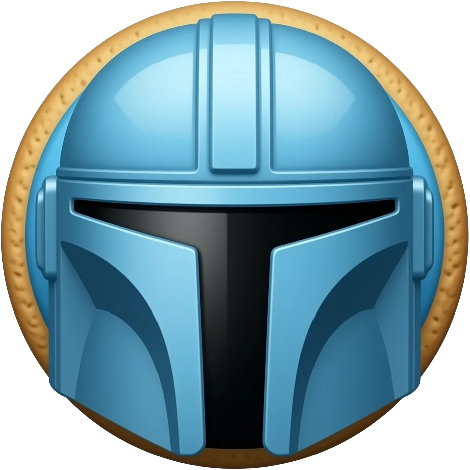 mandalorian blue cookies emoji