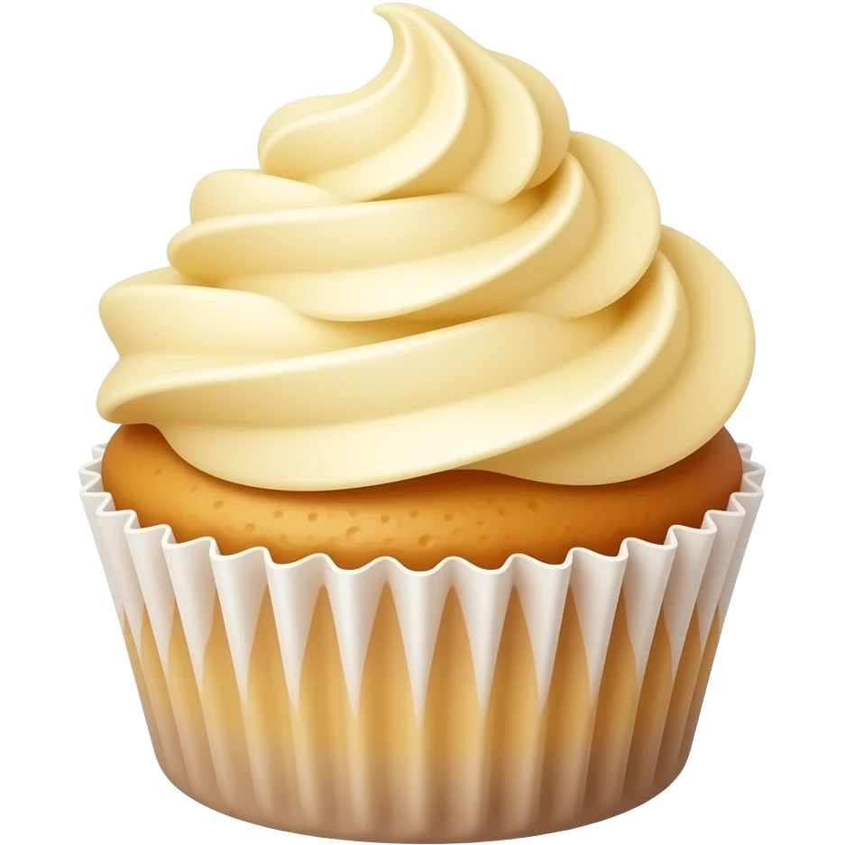 Vanilla Cupcake emoji