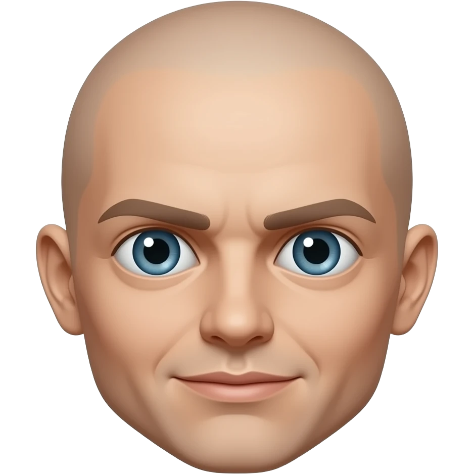 Really dilated pupils without hair emoji