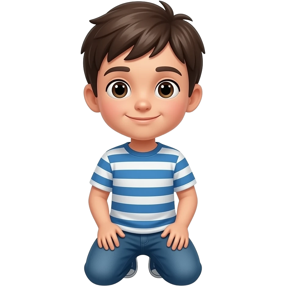 boy knieing emoji