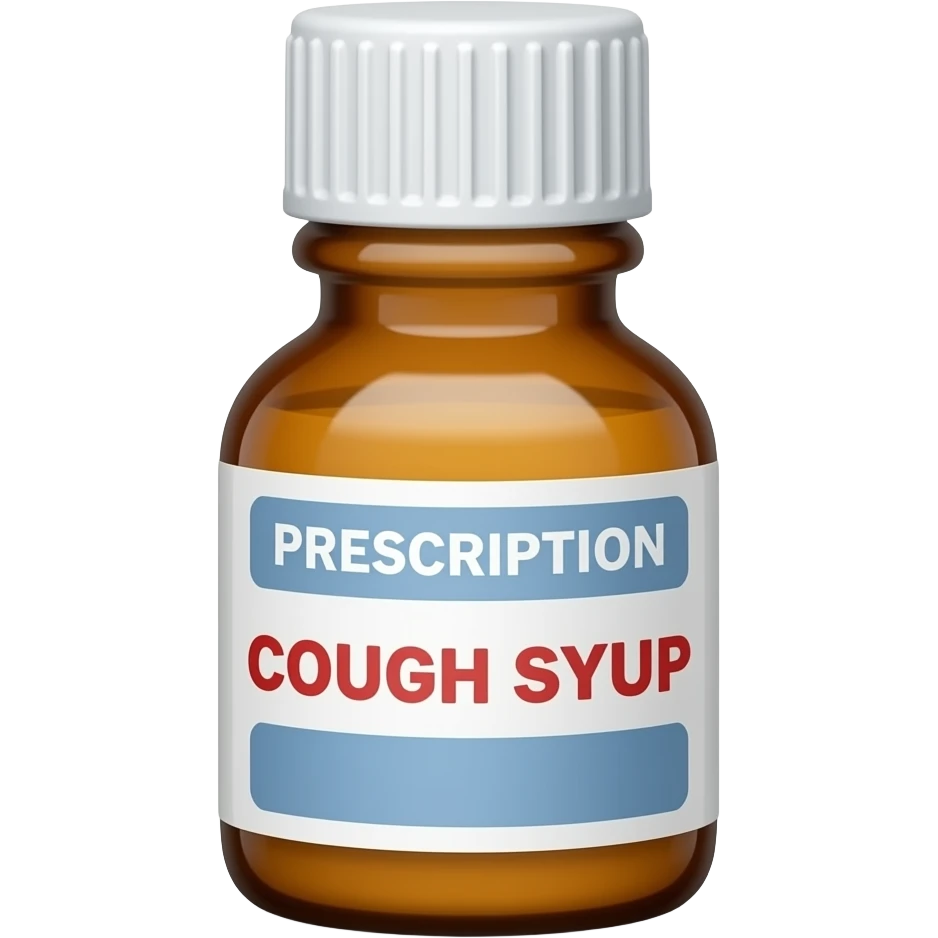 brown presciption cough syrup bottle emoji