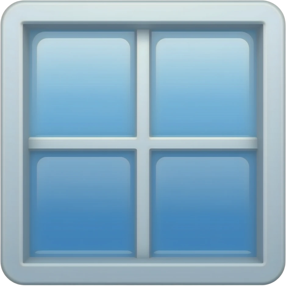 A glass window program, emoji