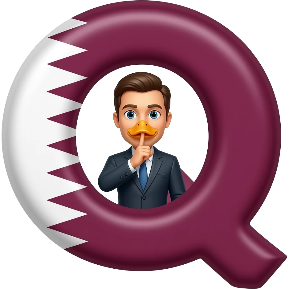 🇶🇦🦆🌛🤮🫅❓🤫q emoji