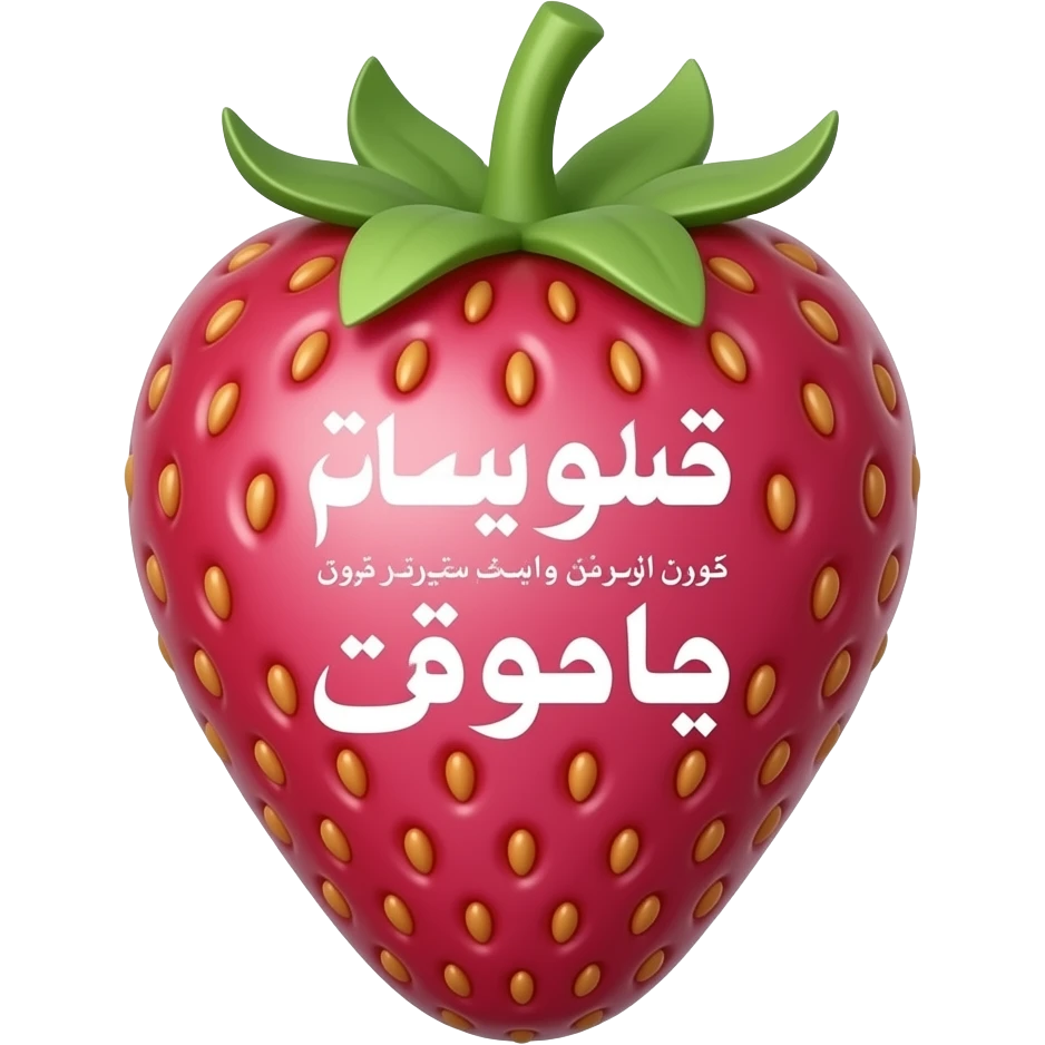 یه توت فرنگی صورتی که بنویسه ملودی شاپ و بالاش به فارسی بنویسه گردنبند انگشتر دستبند و گوشواره کیوت و عکس اکسسوری که میخوای رو بفرست منم برات بسازم emoji