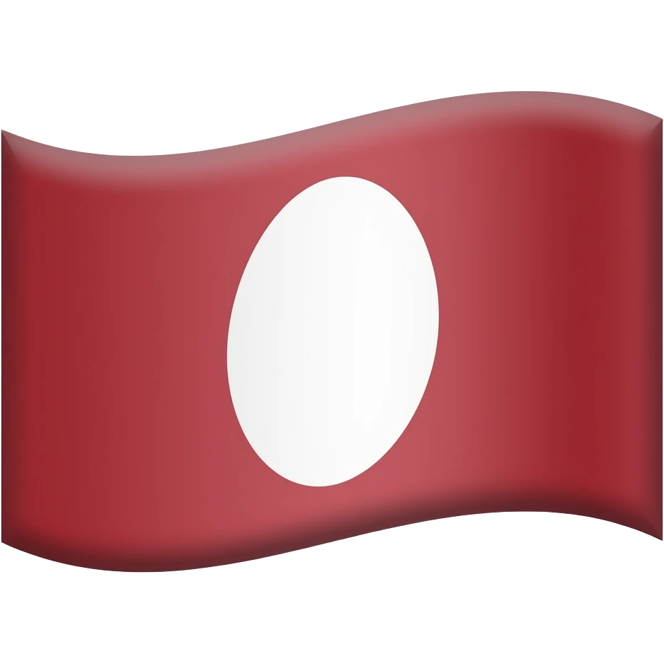 White flag with ovoid on it emoji