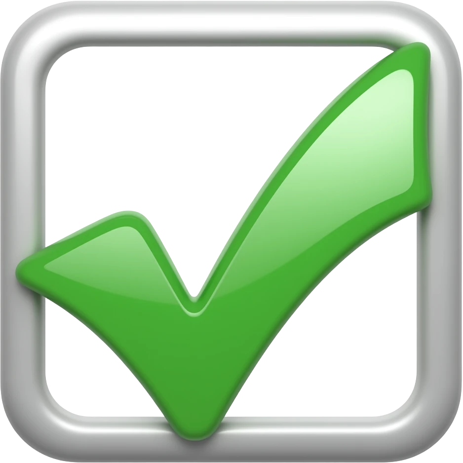 checkmark emoji