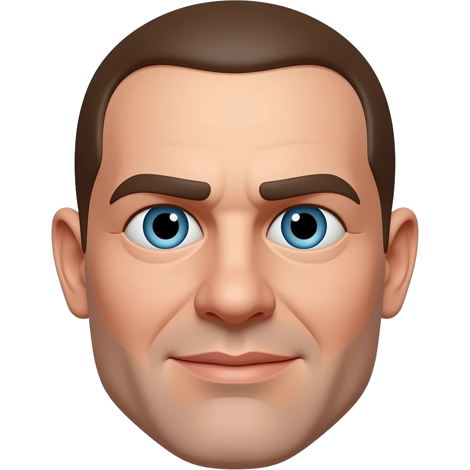 Distorted face emoji