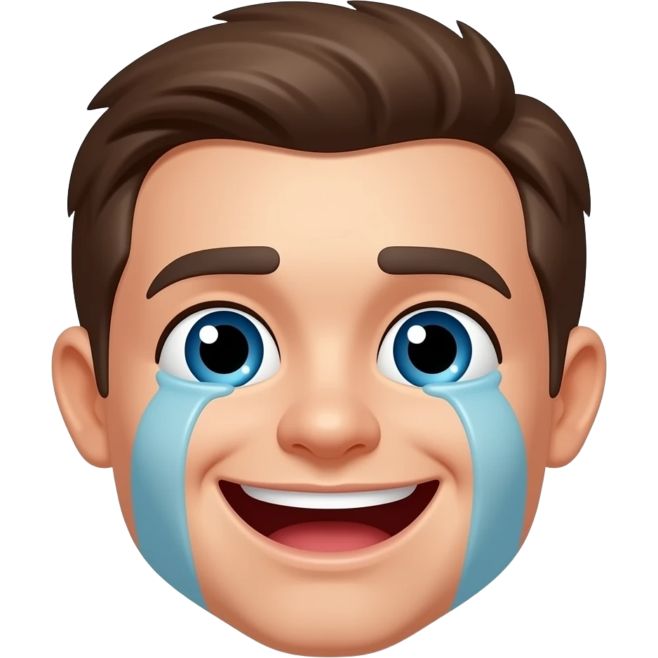 улыбающийся плачущий смайлик emoji
