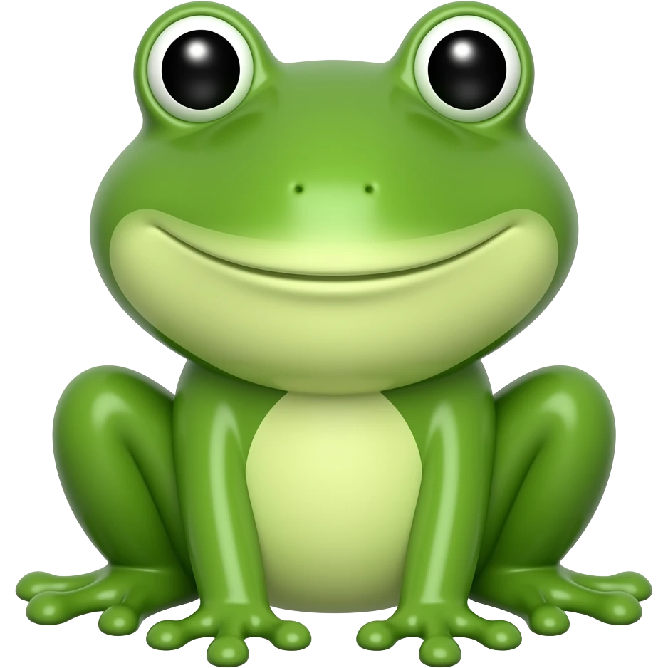 GREEN frog shape trash can emoji