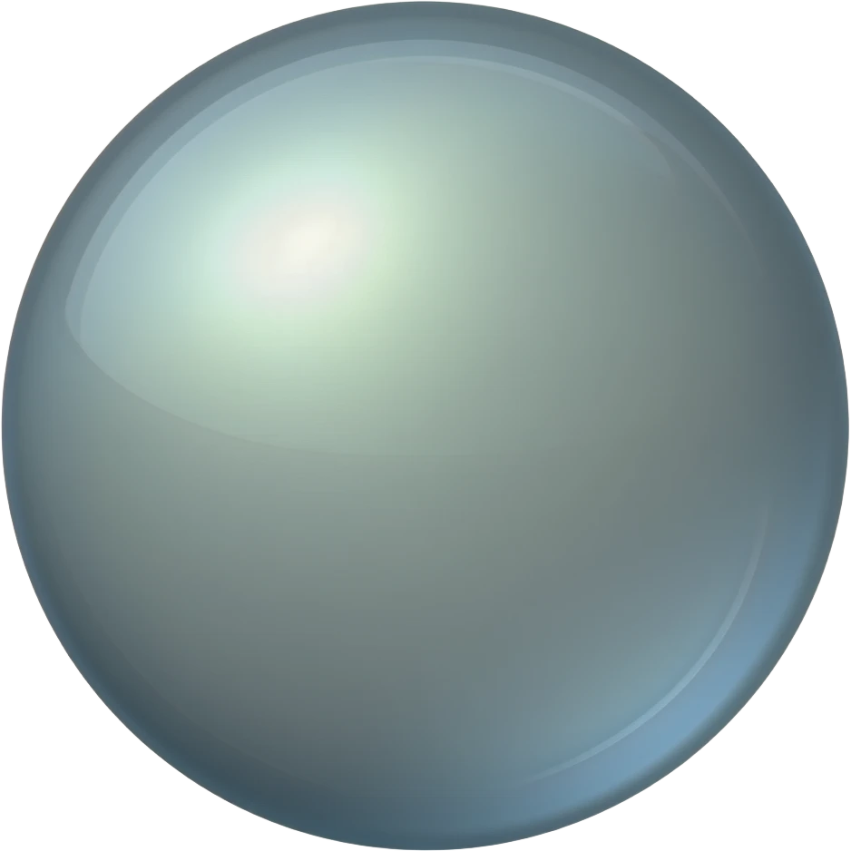 Glossy 3D cartoon circle emoji