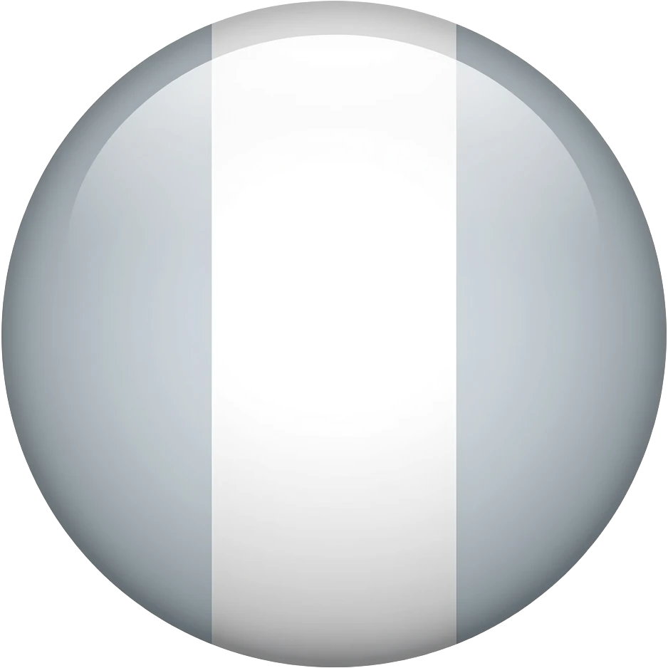 White circle flag shaped emoji