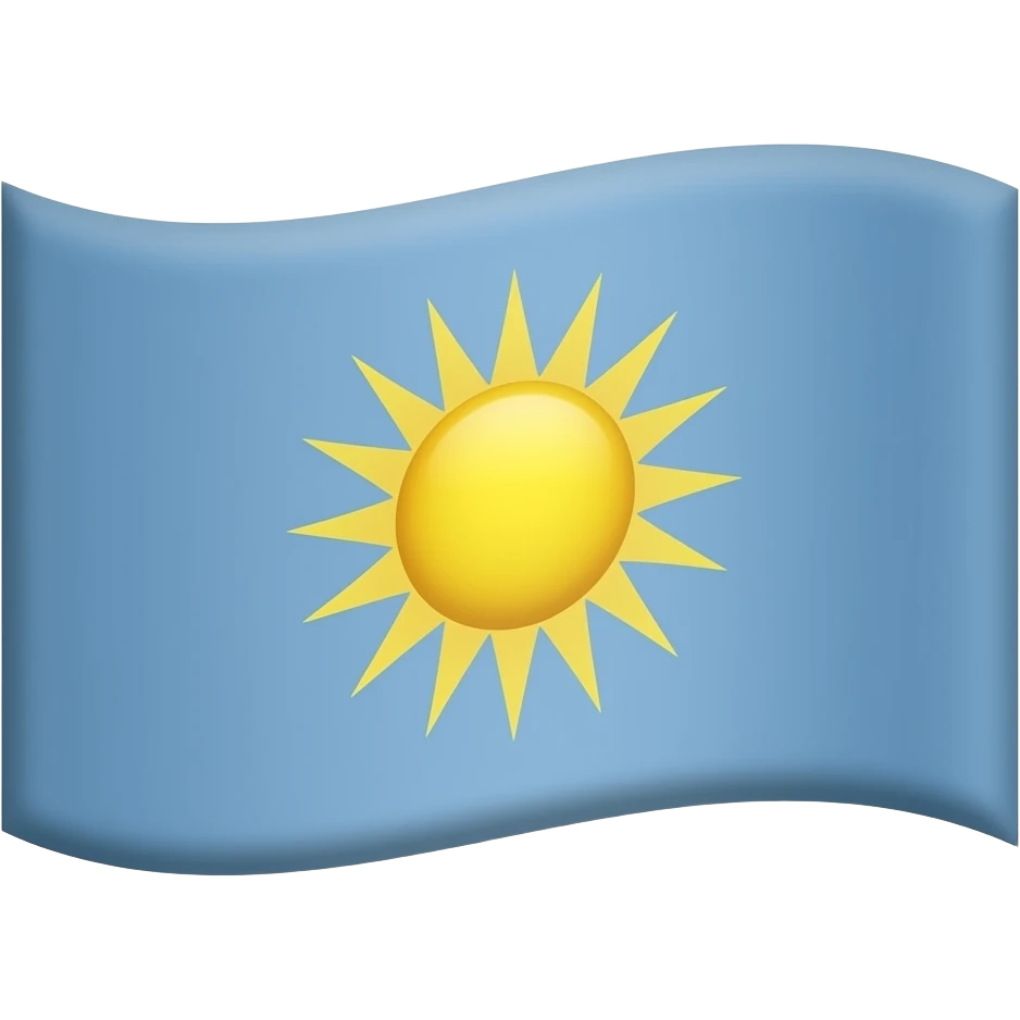 Random flag with a sun emoji