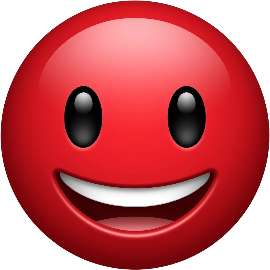 Rojos risos emoji