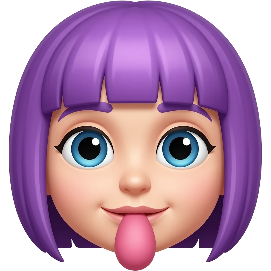 Purple haired vagina emoji emoji