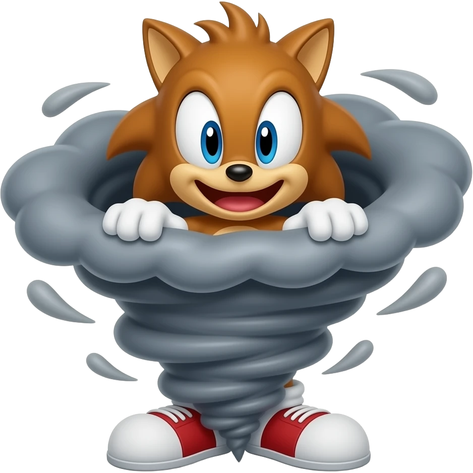 Taz en mode tornade emoji