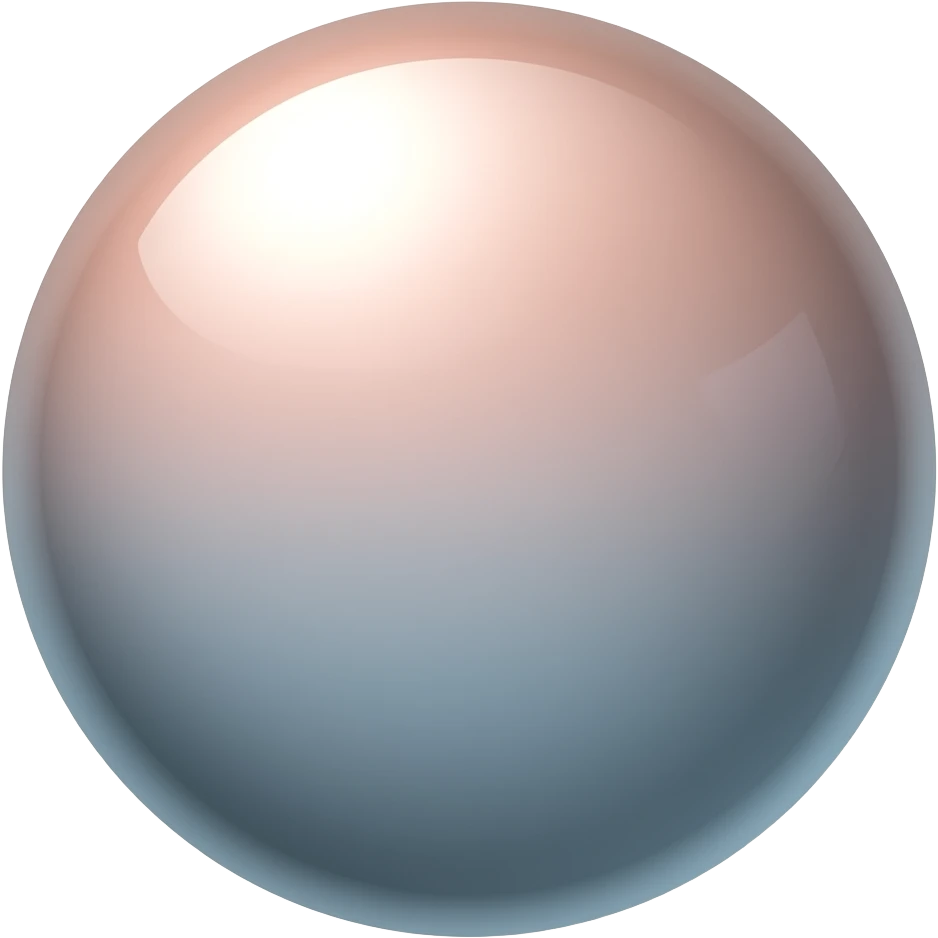 two tone blended shiny sphere emoji