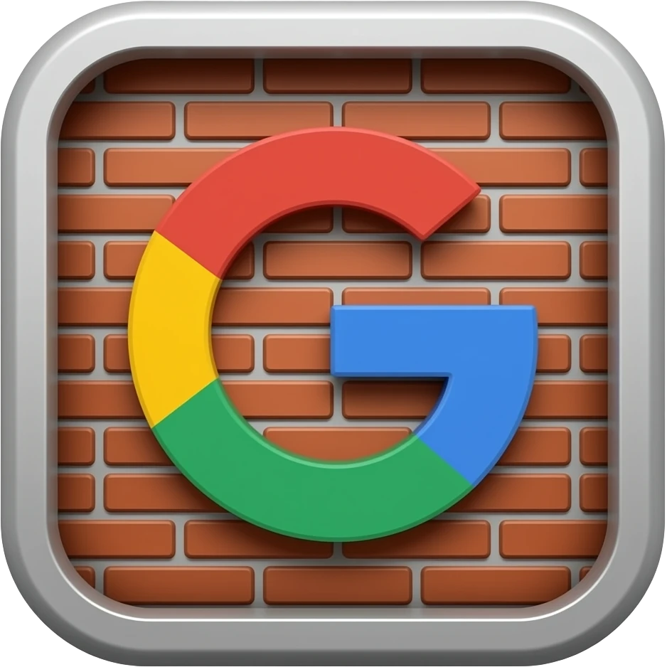 Google in a brick emoji