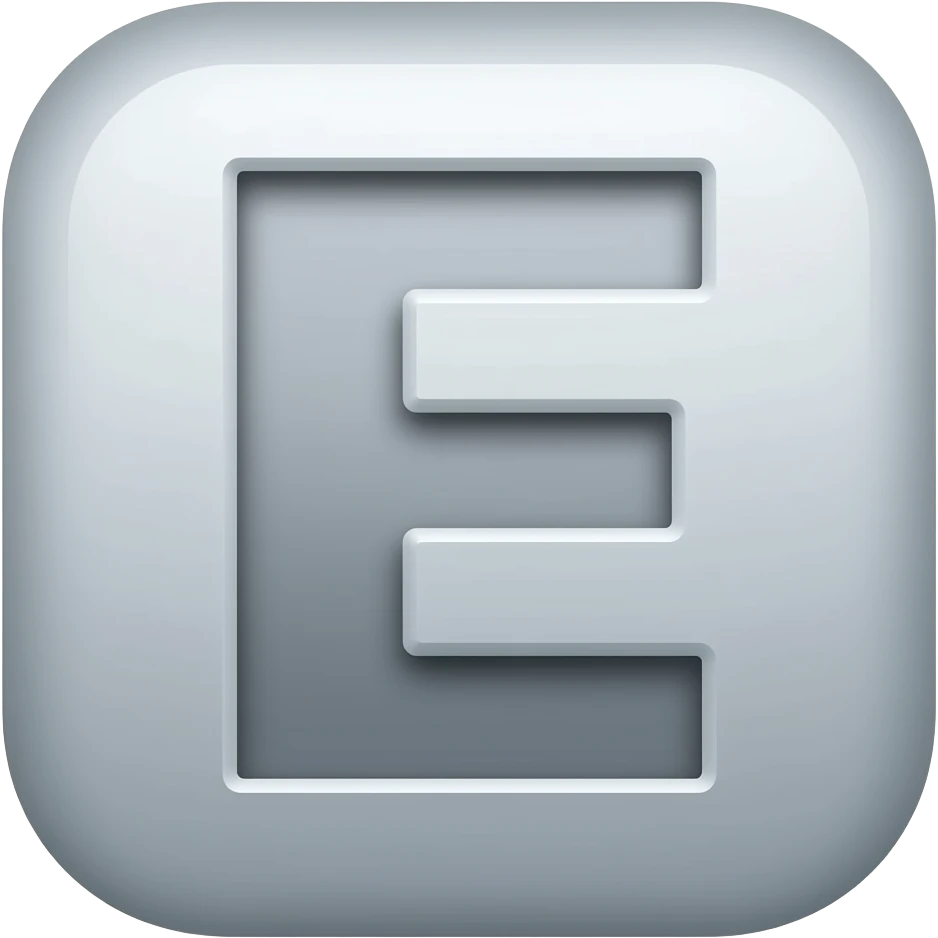 keyboard “E” key emoji