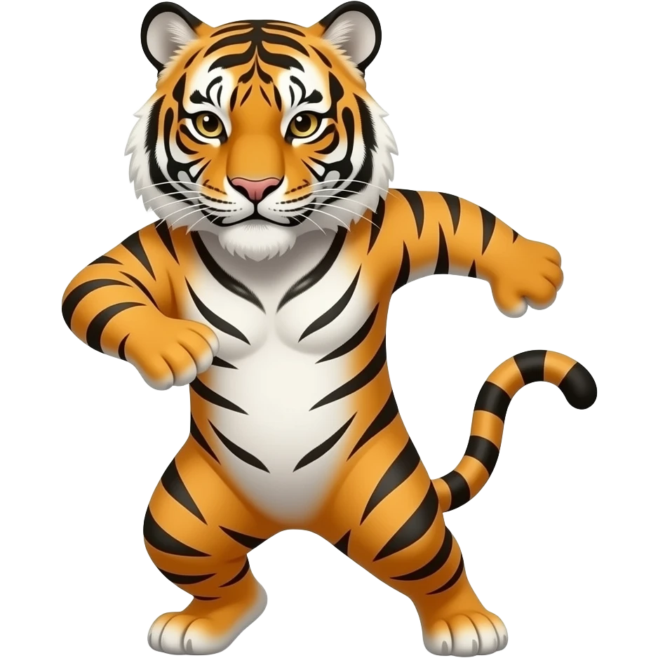 dancing tiger emoji